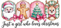Christmas Lover UV DTF Cup Wrap for 16oz Glass Can KA-11652