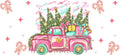 Christmas Truck UV DTF Cup Wrap for 16oz Glass Can KA-11654