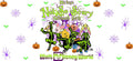 Halloween Skeleton UV DTF Cup Wrap for 16oz Glass Can KA-11657