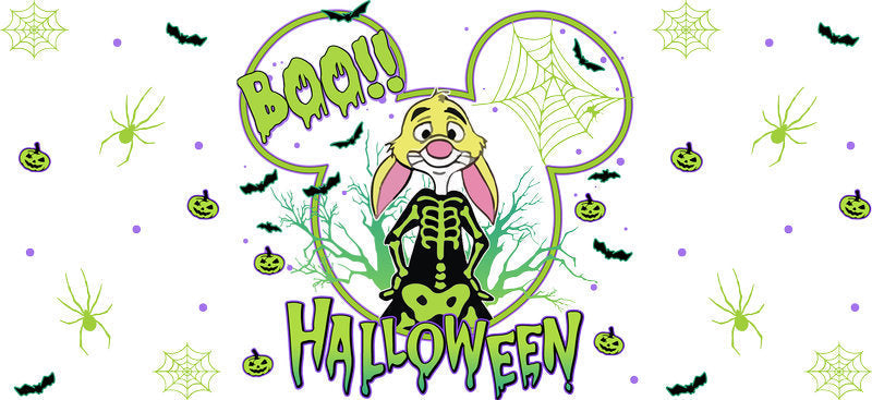 Cute Halloween Costume UV DTF Cup Wrap for 16oz Glass Can KA-11663