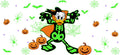 Halloween Cartoon Skeleton UV DTF Cup Wrap for 16oz Glass Can KA-11666
