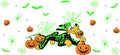 Halloween Pumpkin Costume UV DTF Cup Wrap for 16oz Glass Can KA-11667