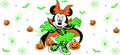 Halloween Cute Character UV DTF Cup Wrap for 16oz Glass Can KA-11669
