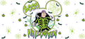 Halloween Skeleton UV DTF Cup Wrap for 16oz Glass Can KA-11673