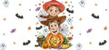 Cute Halloween Friends UV DTF Cup Wrap for 16oz Glass Can KA-11688