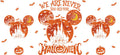 Halloween Spooky Design UV DTF Cup Wrap for 16oz Glass Can KA-11694