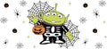 Cute Halloween Monster UV DTF Cup Wrap for 16oz Glass Can KA-11696