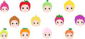 Fruit Character UV DTF Cup Wrap for 16oz Glass Can KA-11710