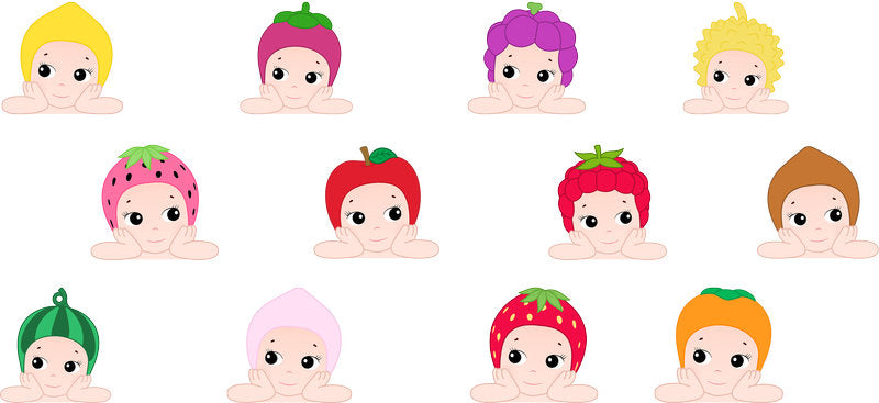 Mini Cute Character UV DTF Cup Wrap for 16oz Glass Can KA-11713