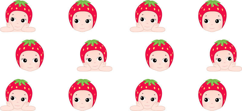 Fantasy Baby Character UV DTF Cup Wrap for 16oz Glass Can KA-11729