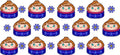 Dumpling Tumbler Decal UV DTF Cup Wrap for 16oz Libbey Glass KA-11753