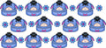 Dumpling Tumbler Decal UV DTF Cup Wrap for 16oz Libbey Glass KA-11777