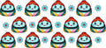Dumpling Tumbler Decal UV DTF Cup Wrap for 16oz Libbey Glass KA-11811