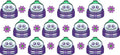 Dumpling Tumbler Decal UV DTF Cup Wrap for 16oz Libbey Glass KA-11816