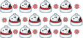 Dumpling Tumbler Decal UV DTF Cup Wrap for 16oz Libbey Glass KA-11819