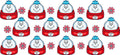 Dumpling Tumbler Decal UV DTF Cup Wrap for 16oz Libbey Glass KA-11828
