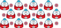 Dumpling Tumbler Decal UV DTF Cup Wrap for 16oz Libbey Glass KA-11829