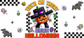 Trick or Treat Pumpkin Character Tumbler Decal UV DTF Cup Wrap for 16oz Libbey Glass KA-11844