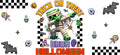 Halloween Green Character Tumbler Decal UV DTF Cup Wrap for 16oz Libbey Glass KA-11846