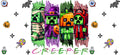Creeper Halloween Character Tumbler Decal UV DTF Cup Wrap for 16oz Libbey Glass KA-11851