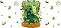 Creeper Halloween Design Tumbler Decal UV DTF Cup Wrap for 16oz Libbey Glass KA-11853