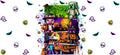 Halloween Character Scene Tumbler Decal UV DTF Cup Wrap for 16oz Libbey Glass KA-11854