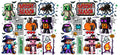 Spooky Season Character Tumbler Decal UV DTF Cup Wrap for 16oz Libbey Glass KA-11855