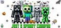 Spooky Creeper Character Tumbler Decal UV DTF Cup Wrap for 16oz Libbey Glass KA-11857