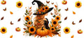 Halloween Witch Fall Princess Tumbler Decal UV DTF Cup Wrap for 16oz Libbey Glass KA-11859