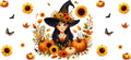 Halloween Witch Fall Princess Tumbler Decal UV DTF Cup Wrap for 16oz Libbey Glass KA-11868