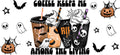 Halloween Coffee Keeps Me Spooky UV DTF Cup Wrap Tumbler Decal Glass Can Wrap for 16oz Libbey KA-11870