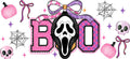 Pink Ghost Halloween Cute UV DTF Cup Wrap Tumbler Decal Glass Can Wrap for 16oz Libbey KA-11877