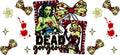 Halloween Dead Character UV DTF Cup Wrap Tumbler Decal Glass Can Wrap for 16oz Libbey KA-11894