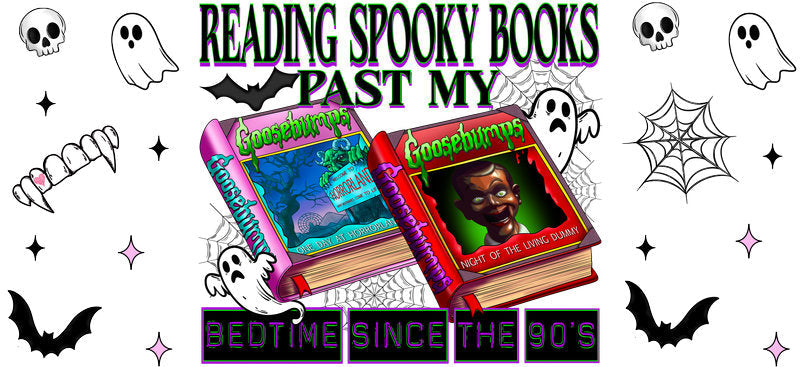 Spooky Halloween Book Theme UV DTF Cup Wrap Tumbler Decal Glass Can Wrap for 16oz Libbey KA-11895