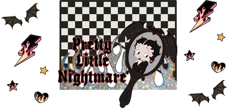 Dark Halloween Theme UV DTF Cup Wrap Tumbler Decal Glass Can Wrap for 16oz Libbey KA-11912