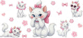 Cat UV DTF Cup Wrap Tumbler Decal Glass Can Wrap for 16oz Libbey KA-11951