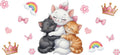 Cat UV DTF Cup Wrap Tumbler Decal Glass Can Wrap for 16oz Libbey KA-11954