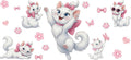 Cat UV DTF Cup Wrap Tumbler Decal Glass Can Wrap for 16oz Libbey KA-11958