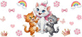Cat UV DTF Cup Wrap Tumbler Decal Glass Can Wrap for 16oz Libbey KA-11982