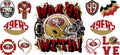 32 Team Football UV DTF Cup Wrap Tumbler Decal Glass Can Wrap for 16oz Libbey KA-12097