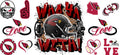 32 Team Football UV DTF Cup Wrap Tumbler Decal Glass Can Wrap for 16oz Libbey KA-12098