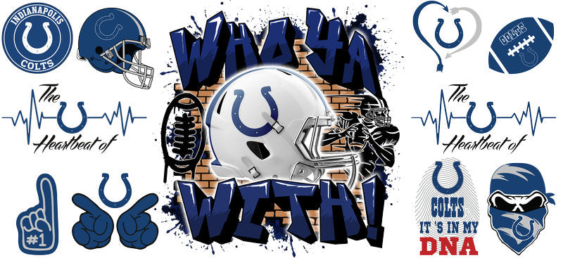 32 Team Football UV DTF Cup Wrap Tumbler Decal Glass Can Wrap for 16oz Libbey KA-12103