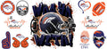 32 Team Football UV DTF Cup Wrap Tumbler Decal Glass Can Wrap for 16oz Libbey KA-12104