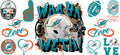 32 Team Football UV DTF Cup Wrap Tumbler Decal Glass Can Wrap for 16oz Libbey KA-12105