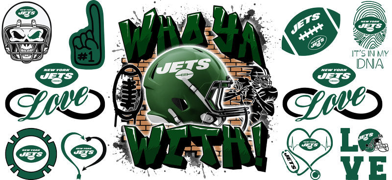 32 Team Football UV DTF Cup Wrap Tumbler Decal Glass Can Wrap for 16oz Libbey KA-12108