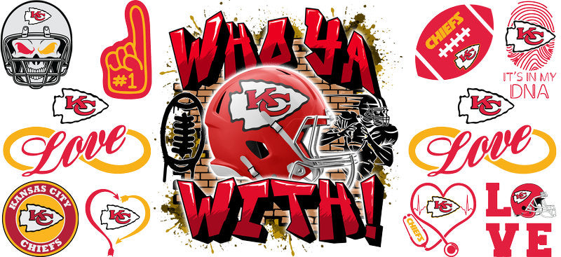 32 Team Football UV DTF Cup Wrap Tumbler Decal Glass Can Wrap for 16oz Libbey KA-12109
