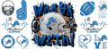 32 Team Football UV DTF Cup Wrap Tumbler Decal Glass Can Wrap for 16oz Libbey KA-12110
