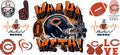 32 Team Football UV DTF Cup Wrap Tumbler Decal Glass Can Wrap for 16oz Libbey KA-12123