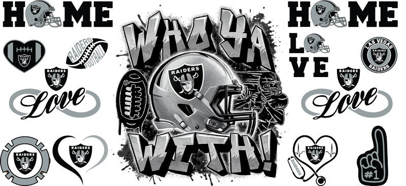 32 Team Football UV DTF Cup Wrap Tumbler Decal Glass Can Wrap for 16oz Libbey KA-12126
