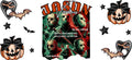 Horror Moive Halloween UV DTF Cup Wrap for 16oz Libbey Glass KA-12205